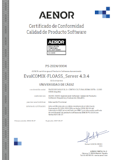 Functional Suitability Certificate EvalCOMIX-FLOASS_Server